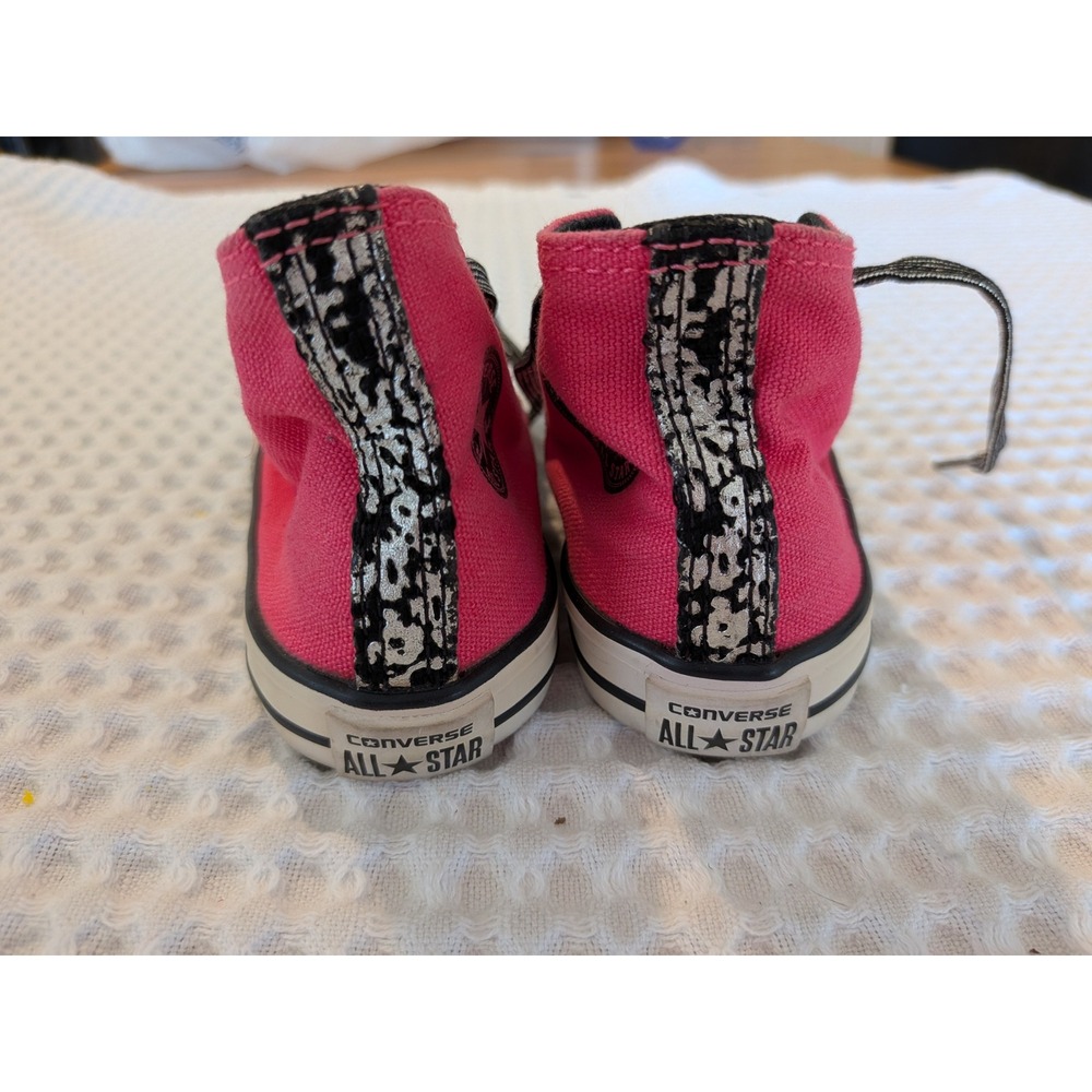 Converse All Star Party Toddler Size 5 Pink Double Tongue Ruffle High Top - Picture 3 of 6